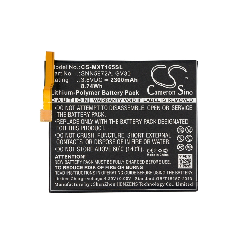 Batterij voor mobiele telefoon Motorola CS-MXT165SL