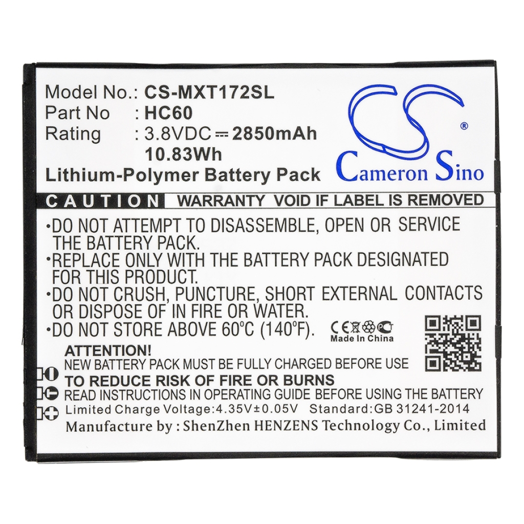 Batterij voor mobiele telefoon Motorola CS-MXT172SL