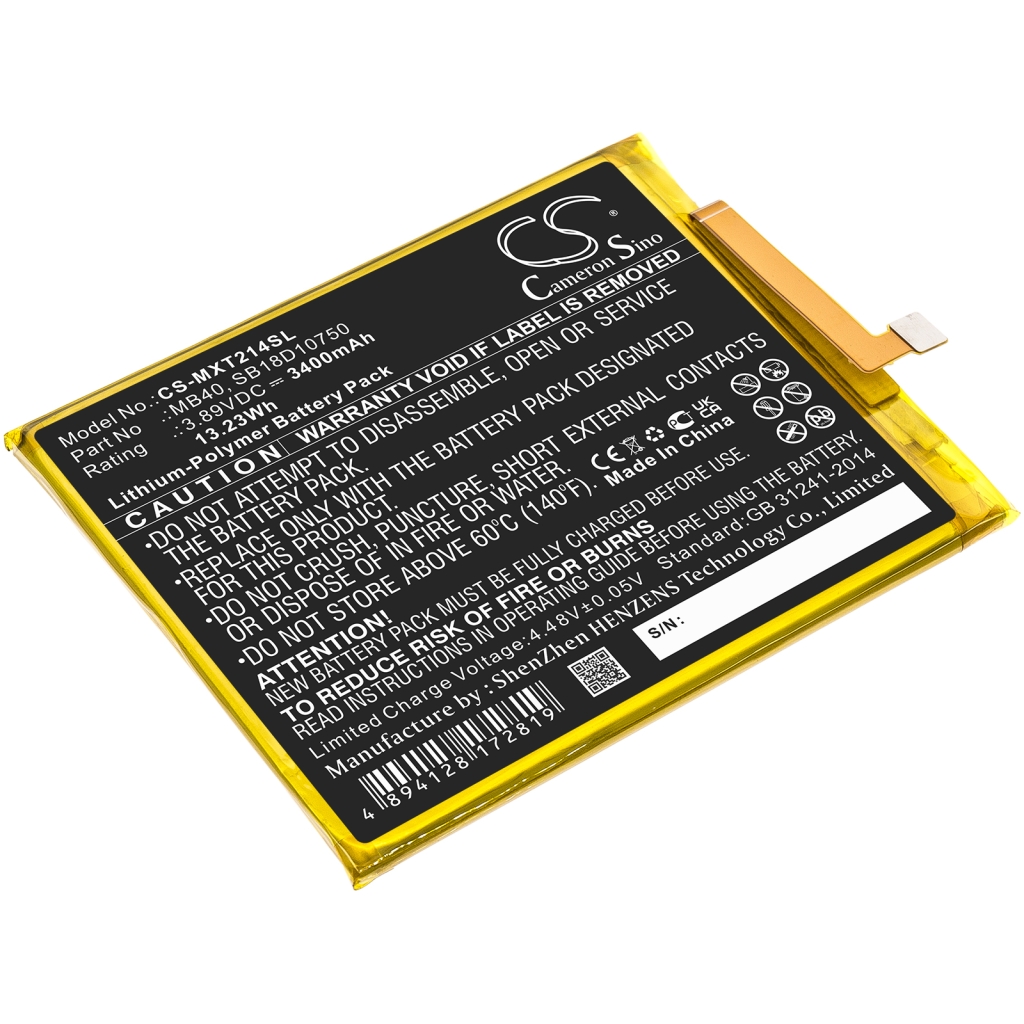 Batterij voor mobiele telefoon Motorola CS-MXT214SL