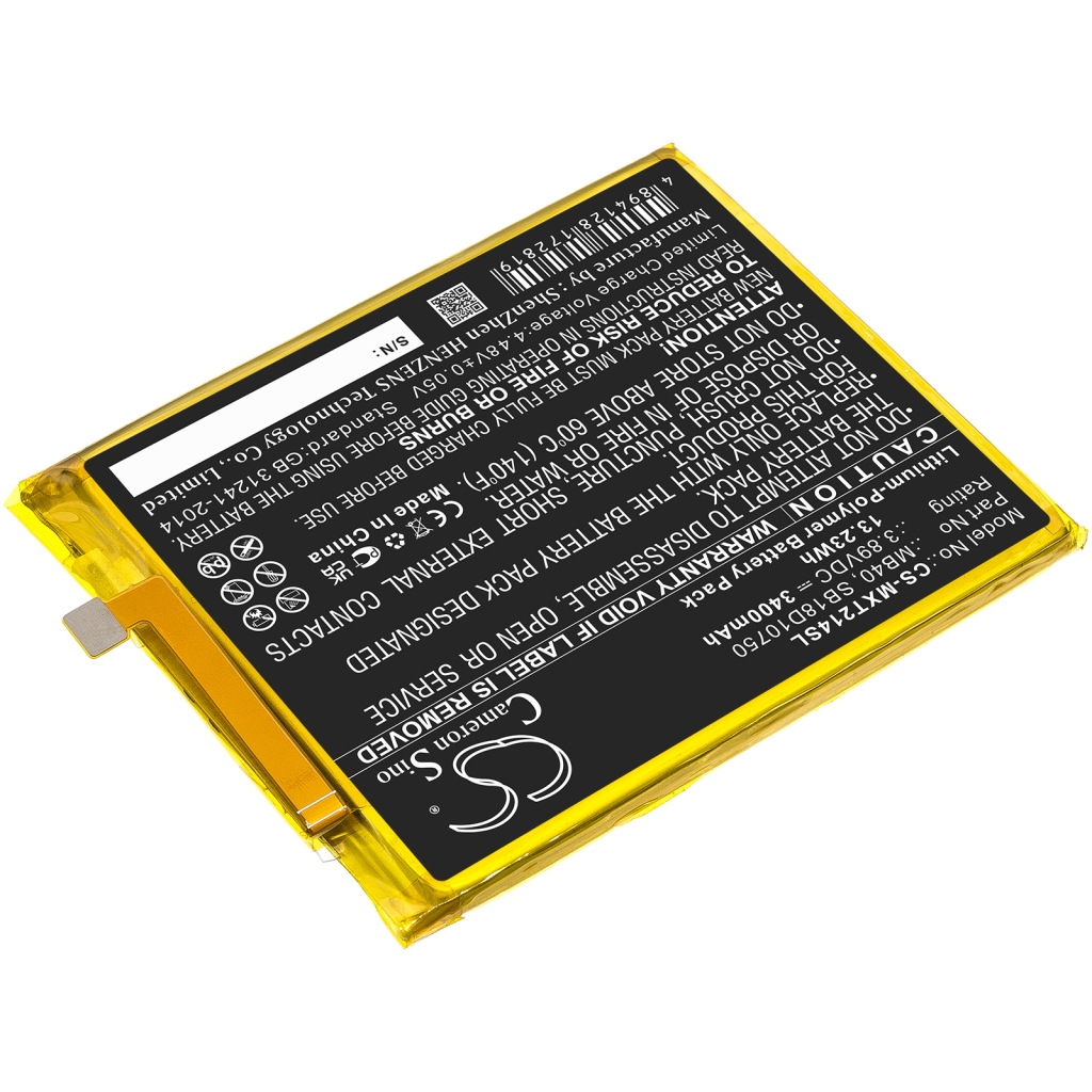 Batterij voor mobiele telefoon Motorola CS-MXT214SL