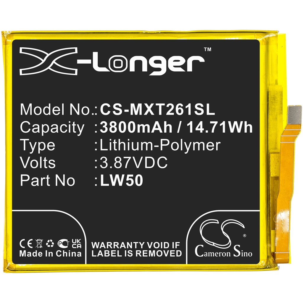 Batterijen Vervangt LW50