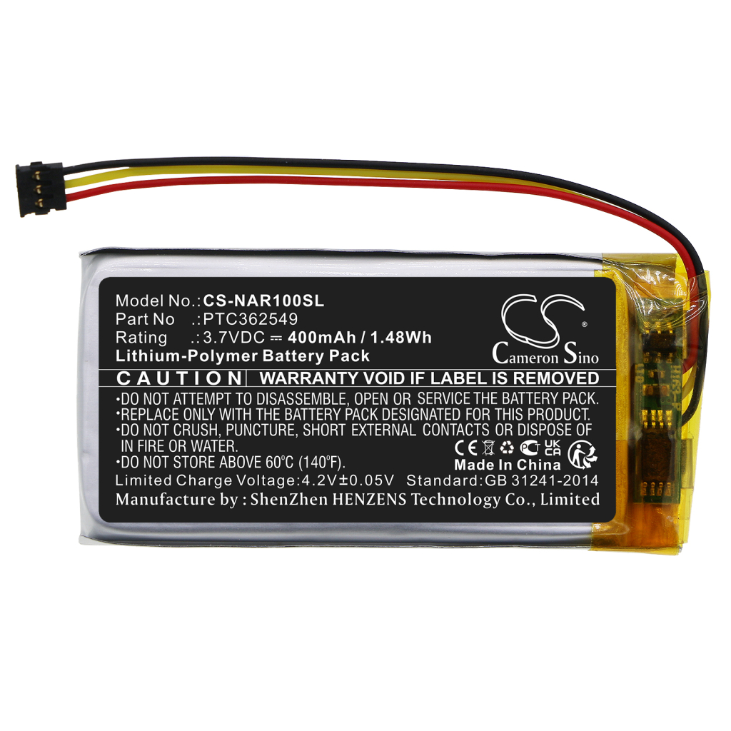 Batterijen Vervangt PTC362549