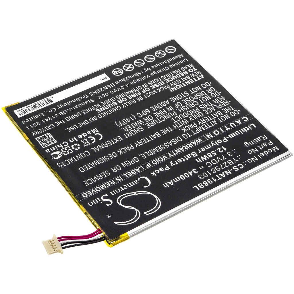 Tablet batterijen Onn CS-NAT198SL