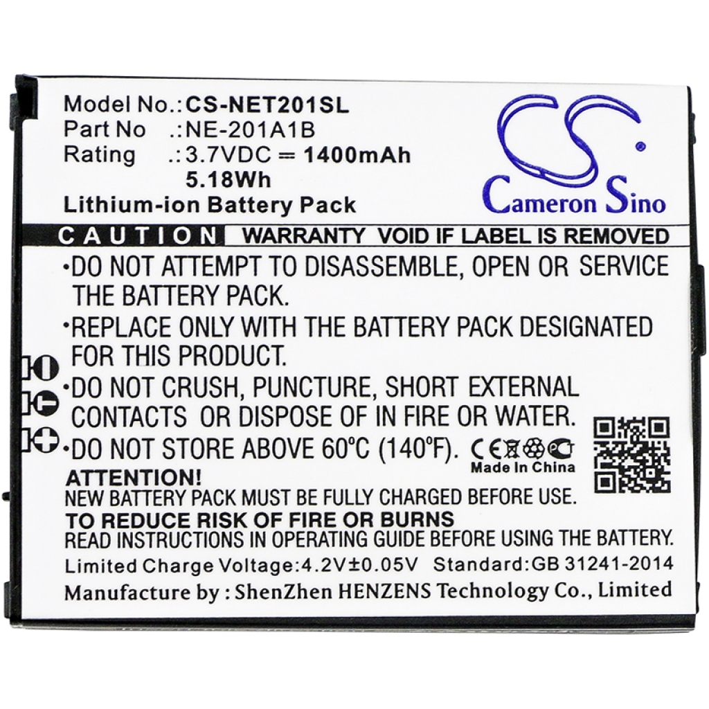 Batterij voor mobiele telefoon NEC CS-NET201SL