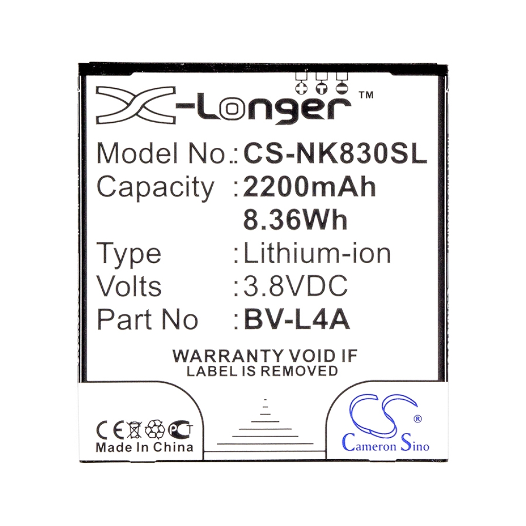 Batterijen Vervangt BV-L4A