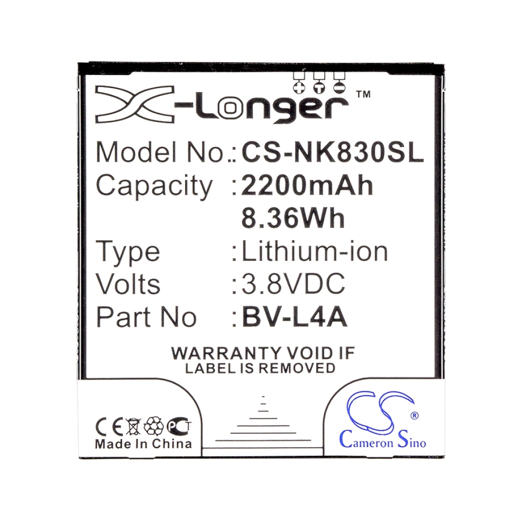 Batterij voor mobiele telefoon Nokia CS-NK830SL