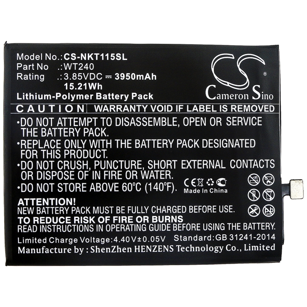 Batterij voor mobiele telefoon Nokia CS-NKT115SL