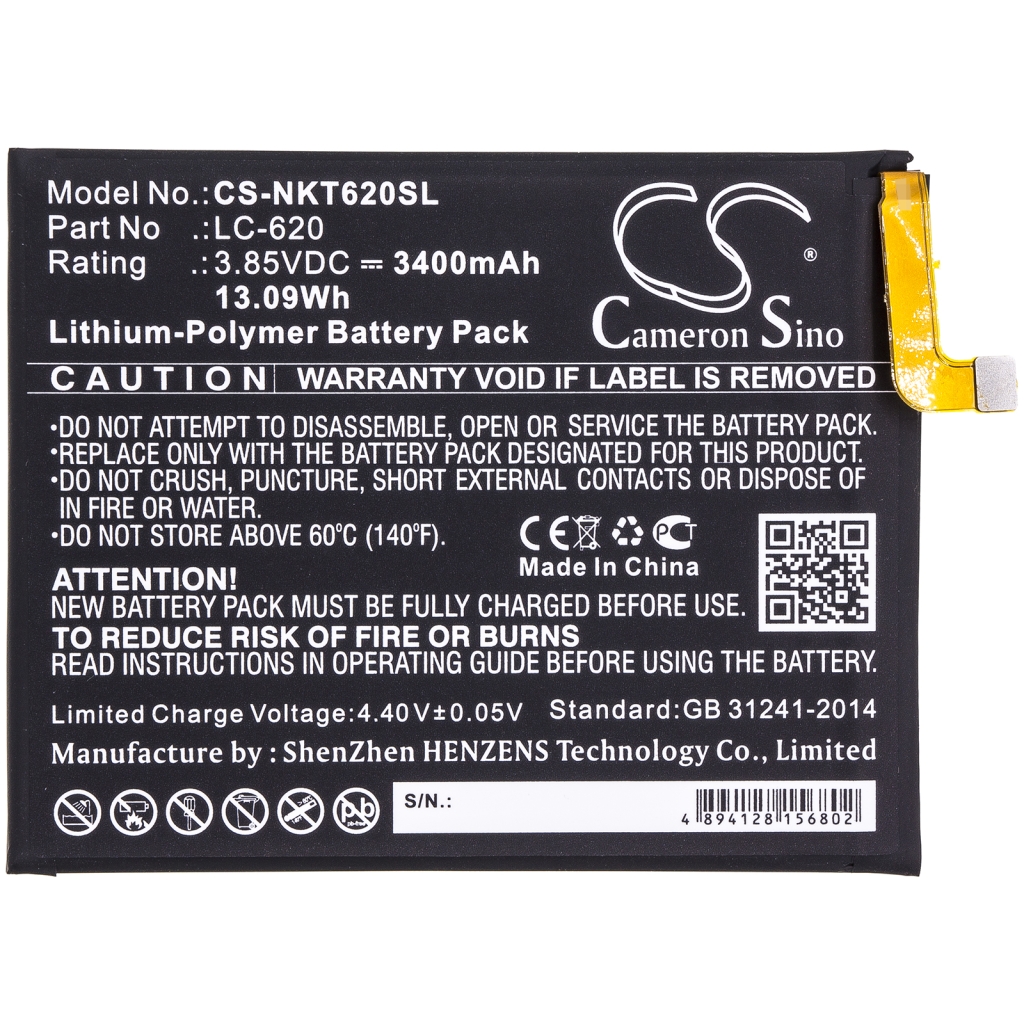 Batterij voor mobiele telefoon Nokia CS-NKT620SL