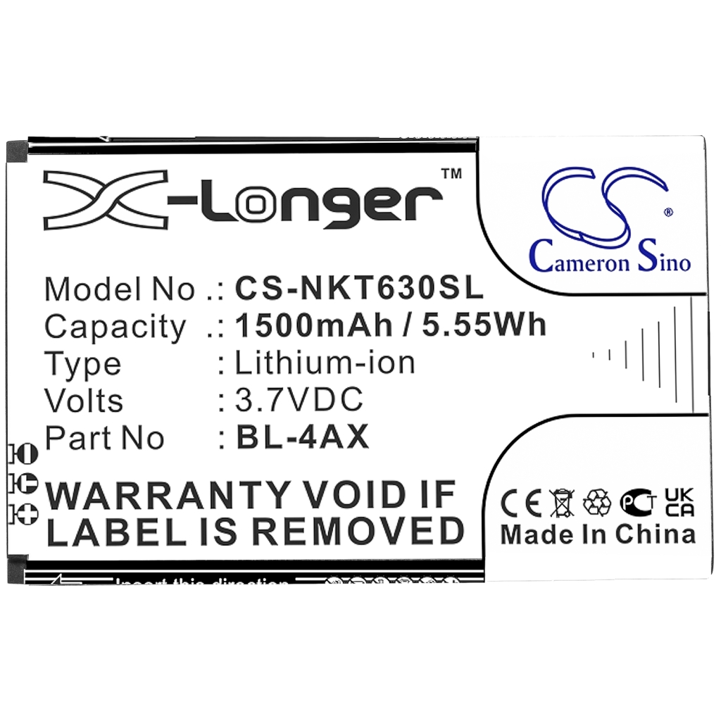 Batterij voor mobiele telefoon Nokia CS-NKT630SL