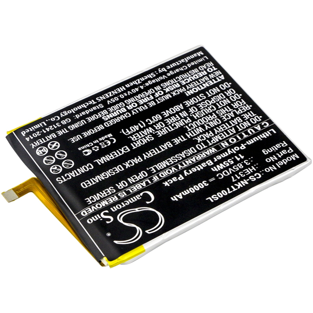 Batterij voor mobiele telefoon Nokia CS-NKT700SL