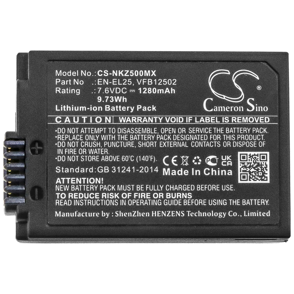 Batterij voor camera Nikon CS-NKZ500MX