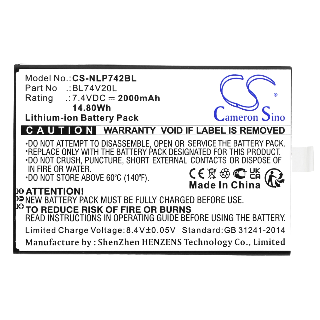 Batterij voor betaalterminal Newland CS-NLP742BL