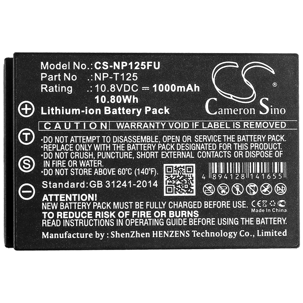 Batterij voor camera FUJIFILM CS-NP125FU