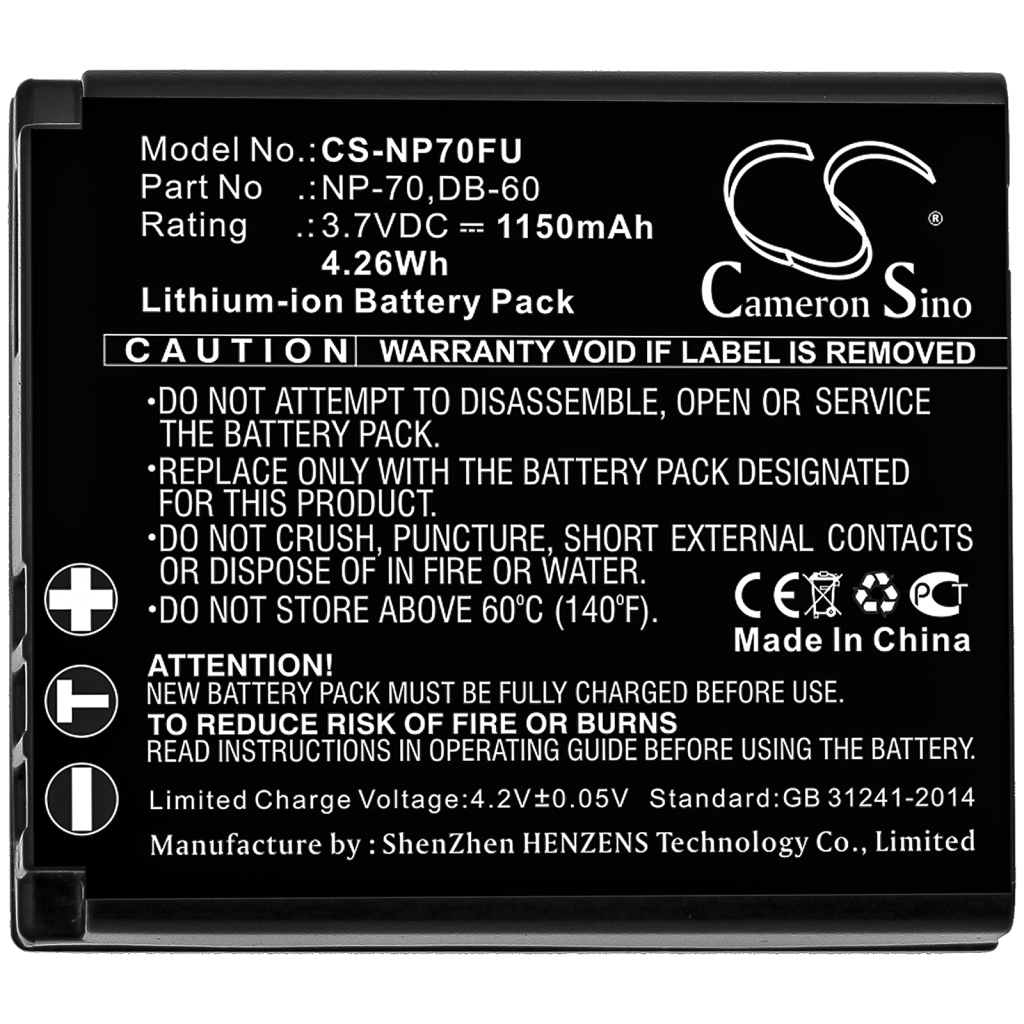 Batterij voor camera FUJIFILM CS-NP70FU