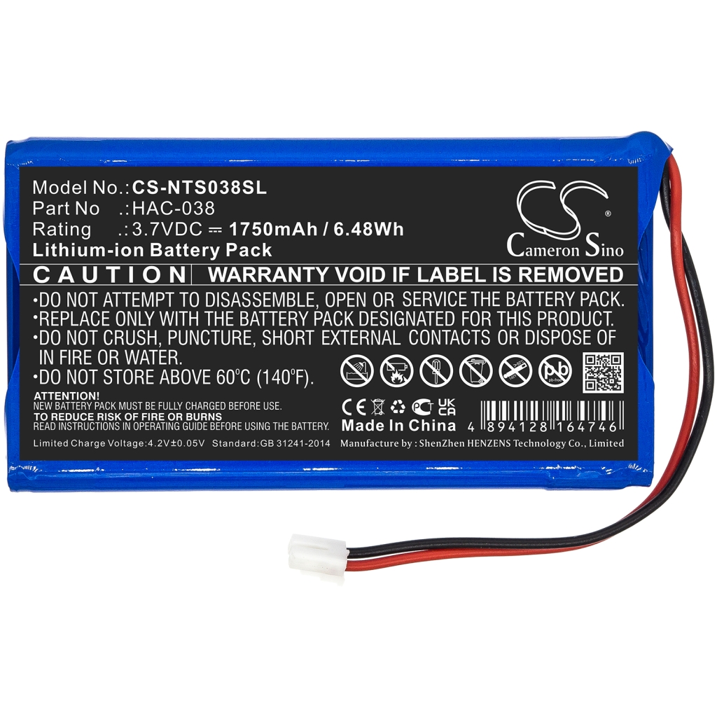 Batterij voor game, PSP, NDS Nintendo CS-NTS038SL