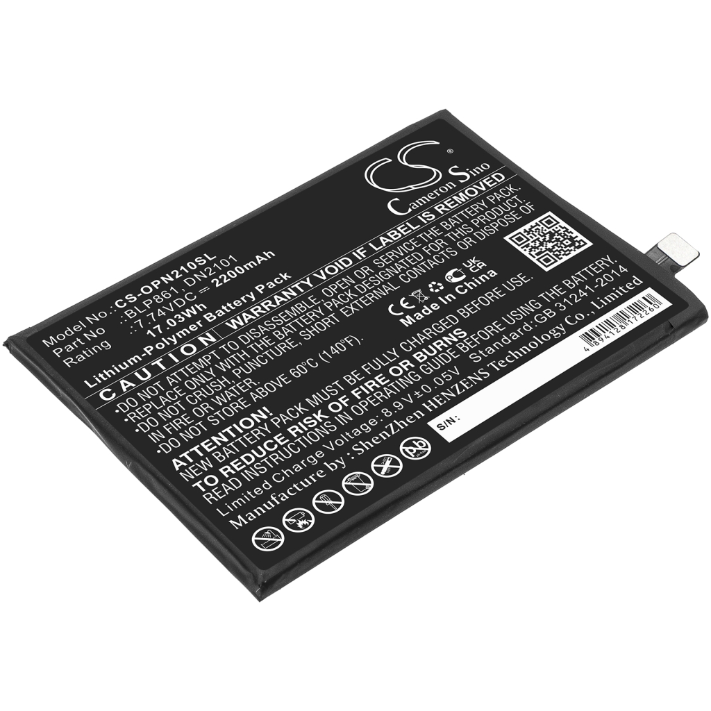 Batterij voor mobiele telefoon Oneplus CS-OPN210SL