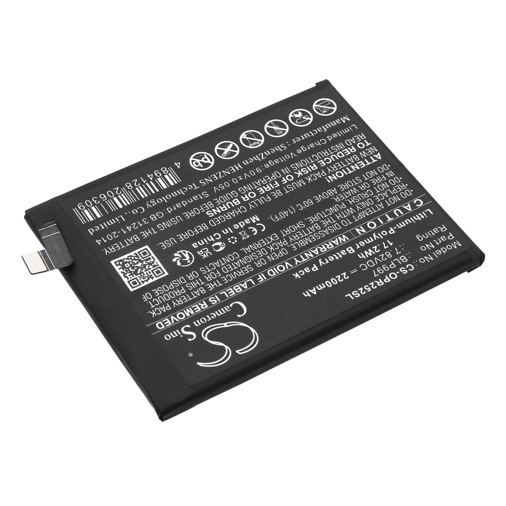 Compatibele batterijvervanging voor OPPO BLP997