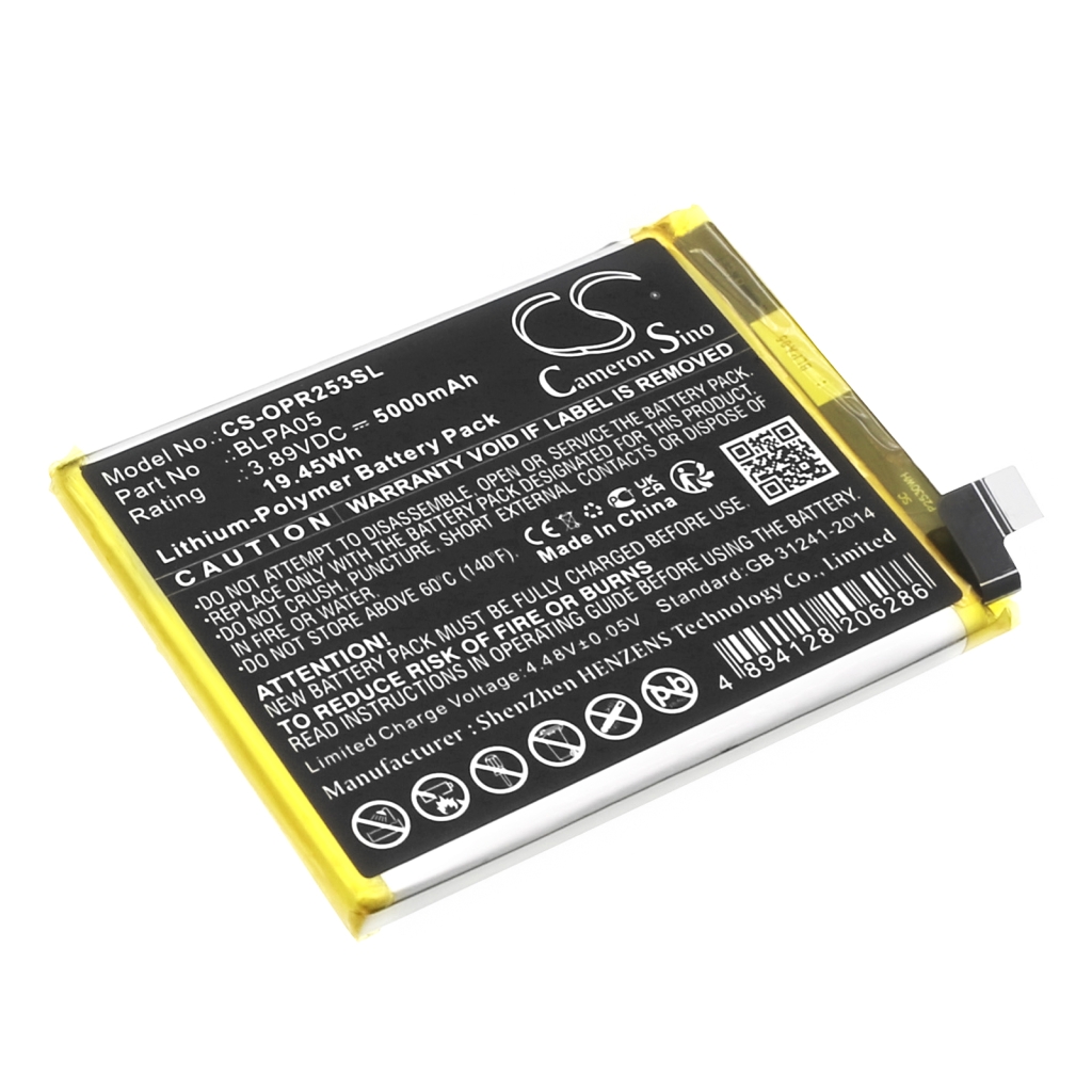 Compatibele batterijvervanging voor OPPO BLPA05