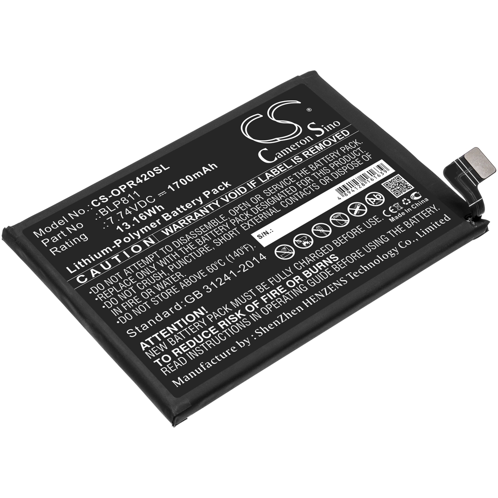 Batterij voor mobiele telefoon OPPO CS-OPR420SL