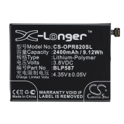 CS-OPR820SL<br />Batterijen voor   vervangt batterij BLP587