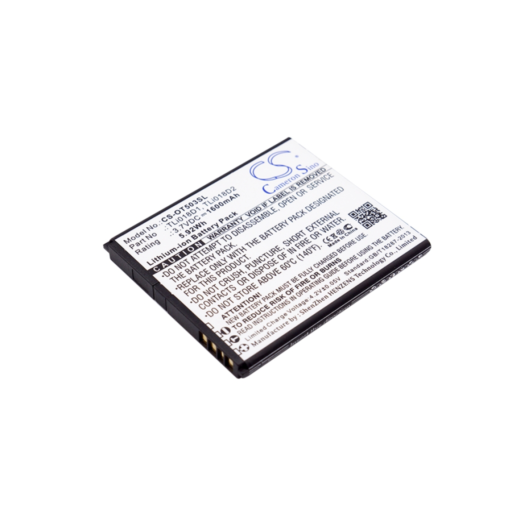 Batterij voor mobiele telefoon Alcatel Y858V0