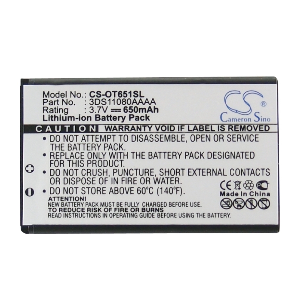 Batterijen Vervangt 3DS10744AAAA