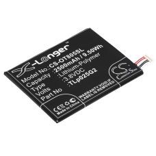 Compatibele batterijvervanging voor Alcatel CAC2580010C2,TLP025G2