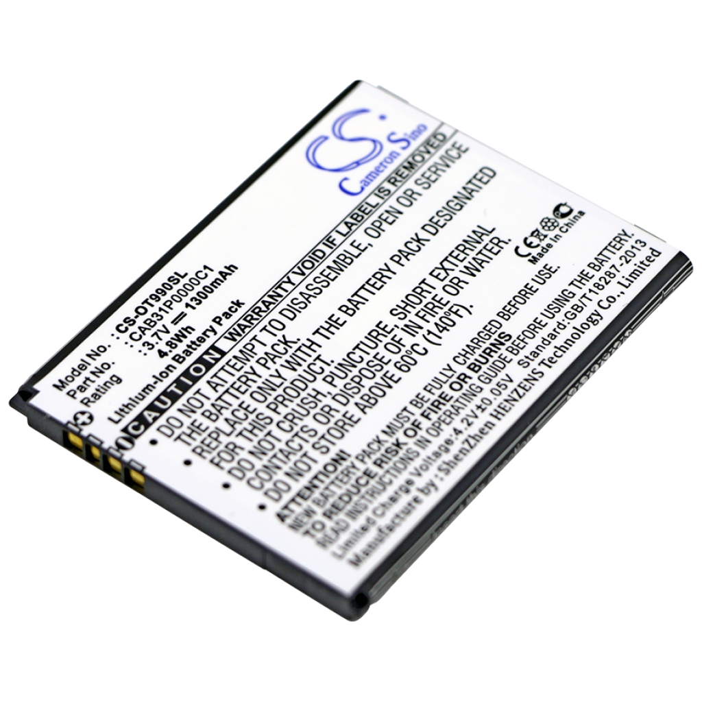 Batterij voor mobiele telefoon USCellular CS-OT990SL