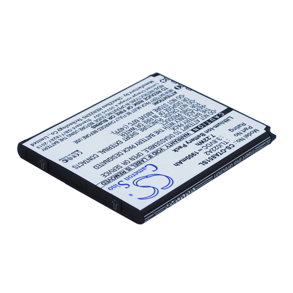 Batterij voor mobiele telefoon Alcatel CS-OTA851SL