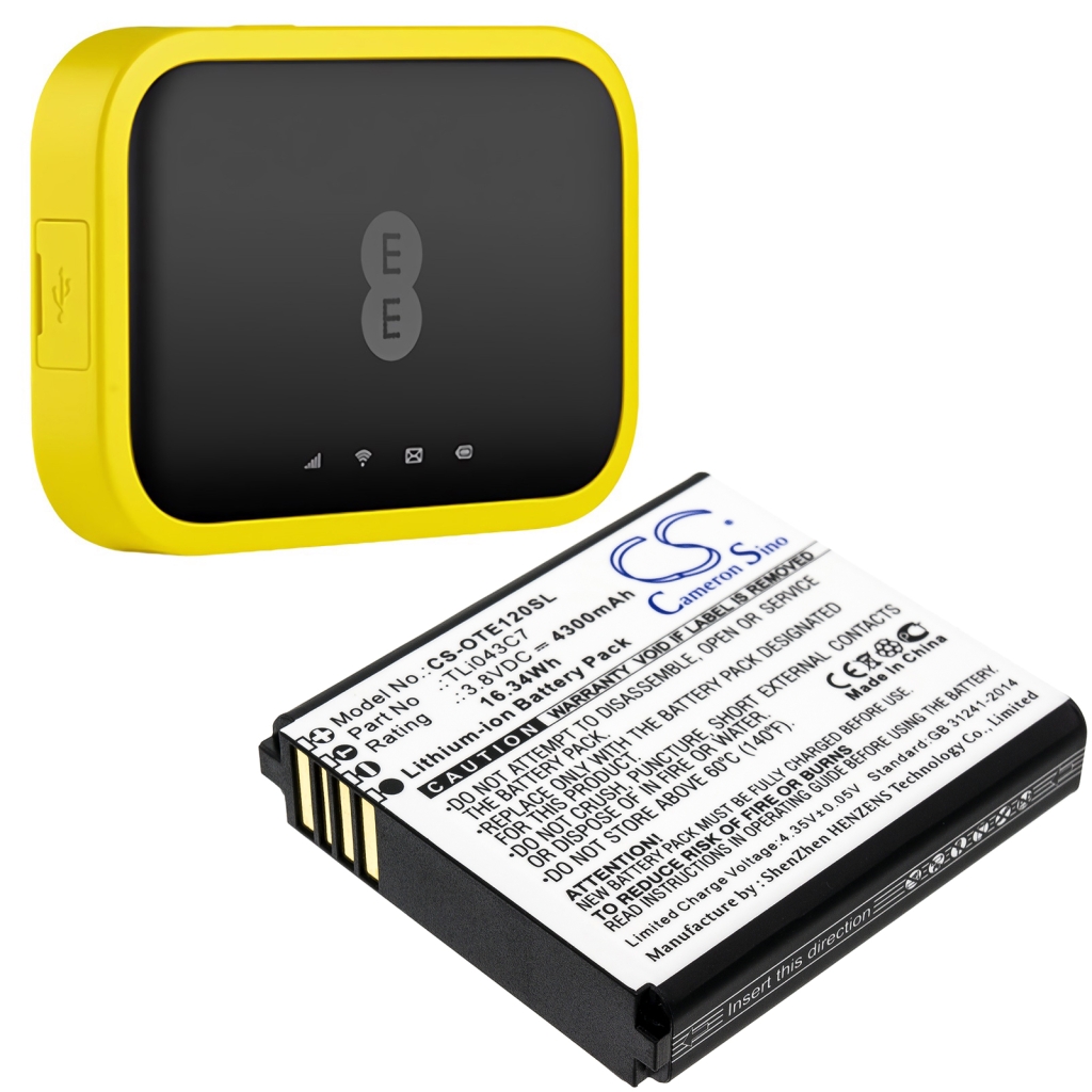 Hotspot Batterij Alcatel CS-OTE120SL