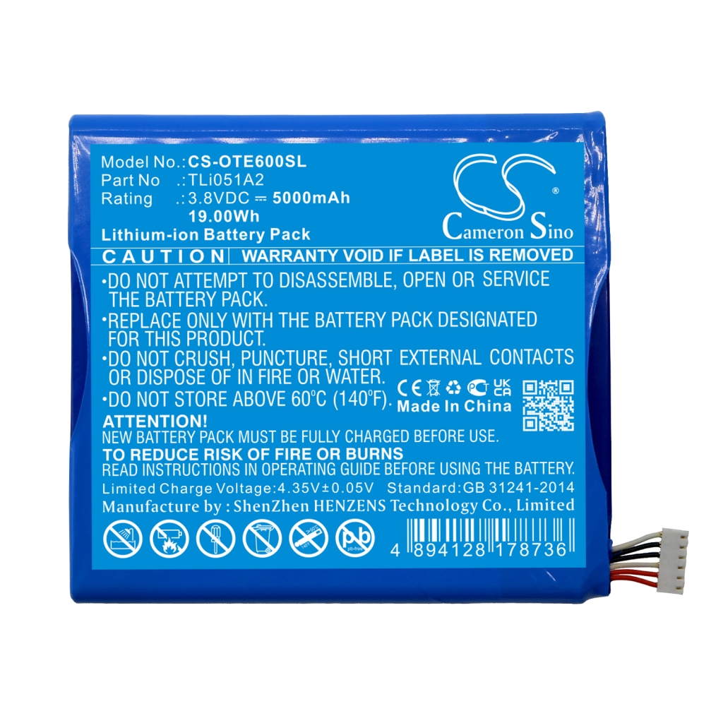 Compatibele batterijvervanging voor Alcatel TLI051A2