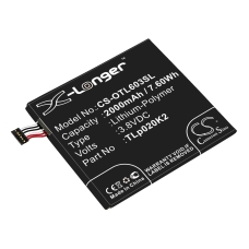 Compatibele batterijvervanging voor Alcatel C2000023C2,TLP020K2