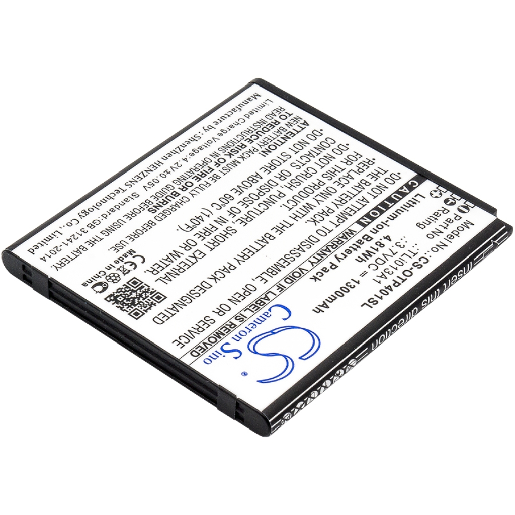 Batterij voor mobiele telefoon Alcatel CS-OTP401SL