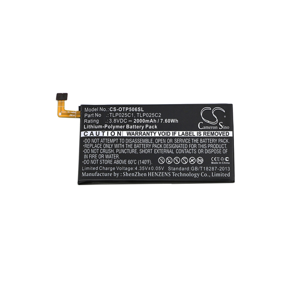 Batterij voor mobiele telefoon Alcatel OT-5056D