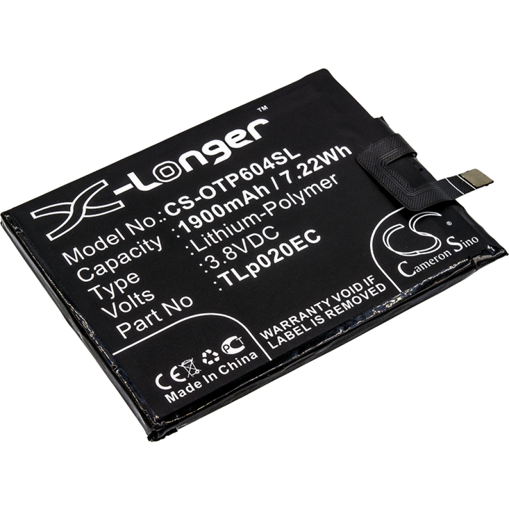 Batterij voor mobiele telefoon Alcatel CS-OTP604SL