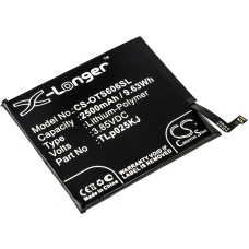 Compatibele batterijvervanging voor Alcatel TLP025K1,TLP025KJ