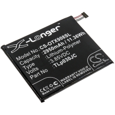 Compatibele batterijvervanging voor Alcatel CAC3000034CC,TLP030JC