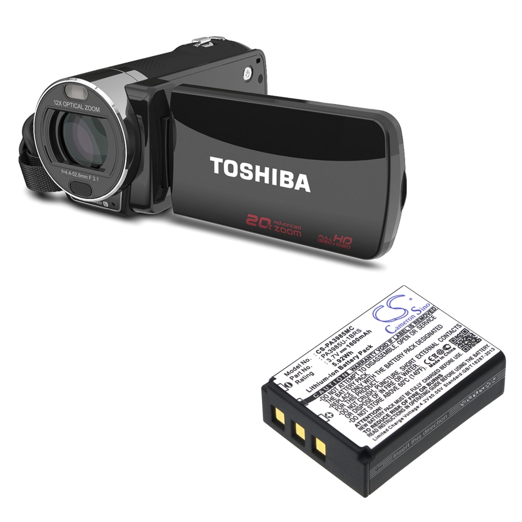 Batterij voor camera Toshiba CS-PA3985MC