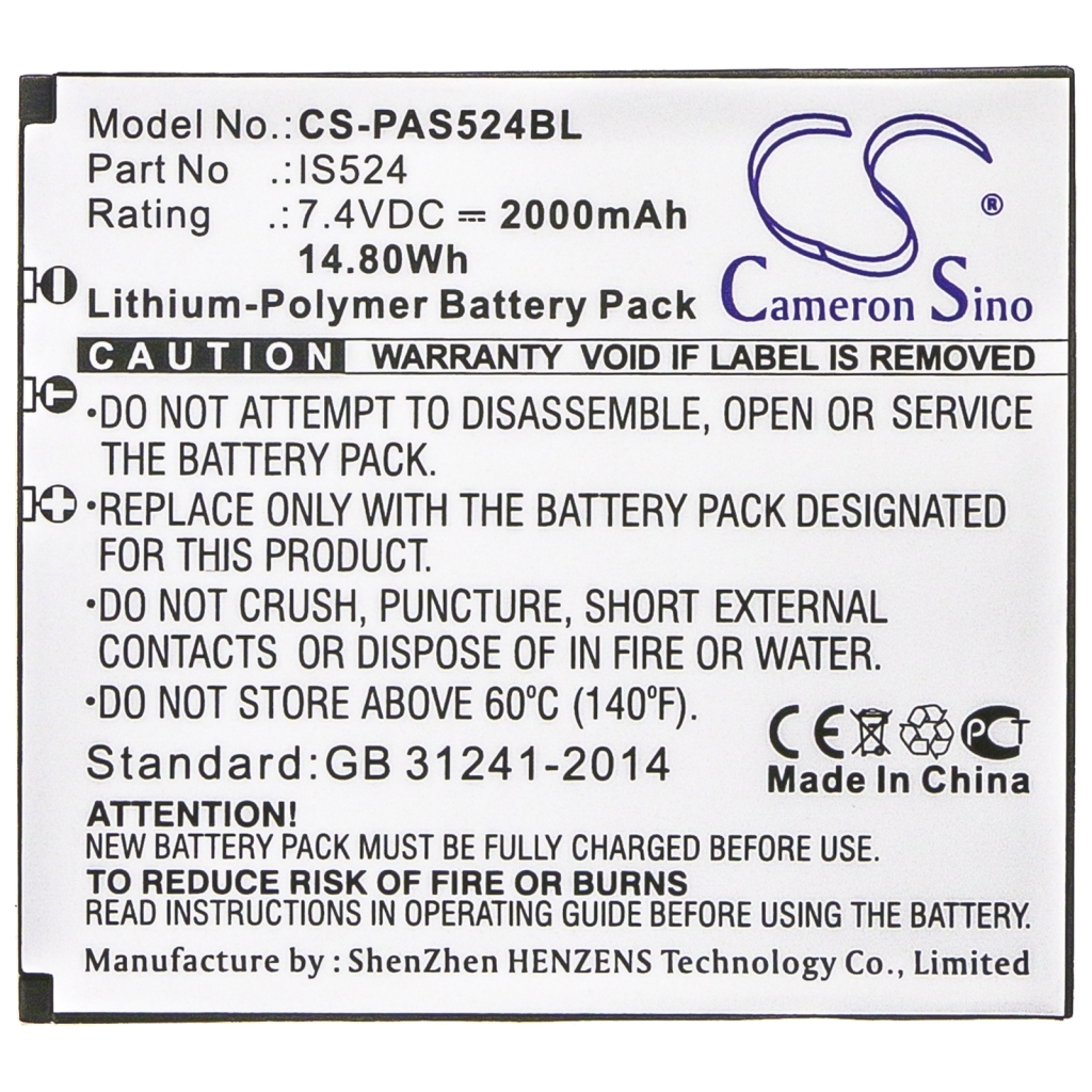 Batterij voor betaalterminal Pax CS-PAS524BL