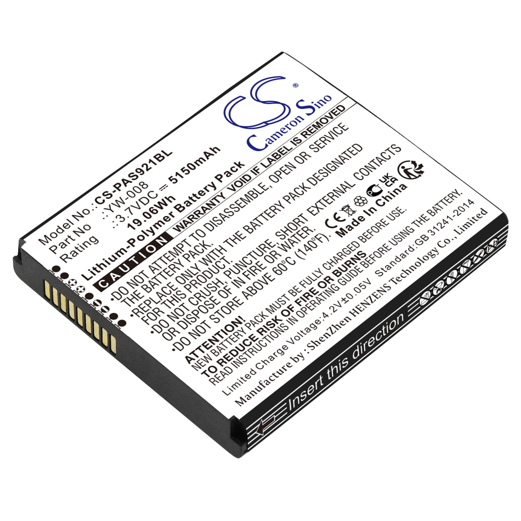 Batterij voor betaalterminal Pax CS-PAS921BL