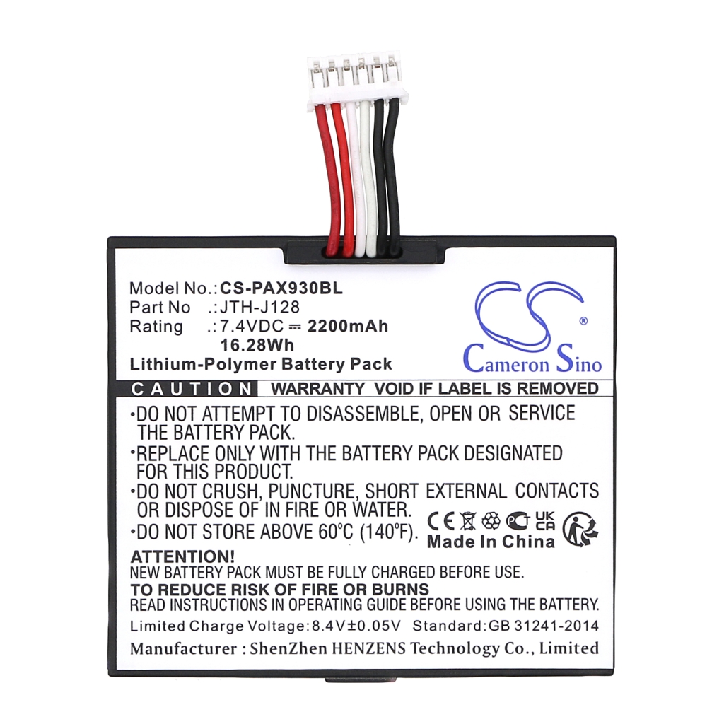 Batterij voor betaalterminal Pax A910