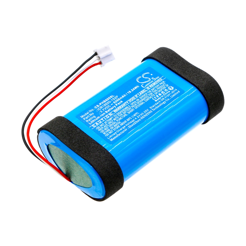 Batterijen Vervangt ICR18650-1S2P