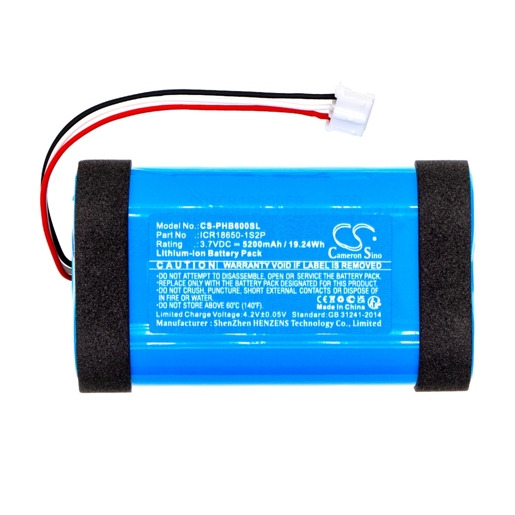 Batterijen Vervangt ICR18650-1S2P