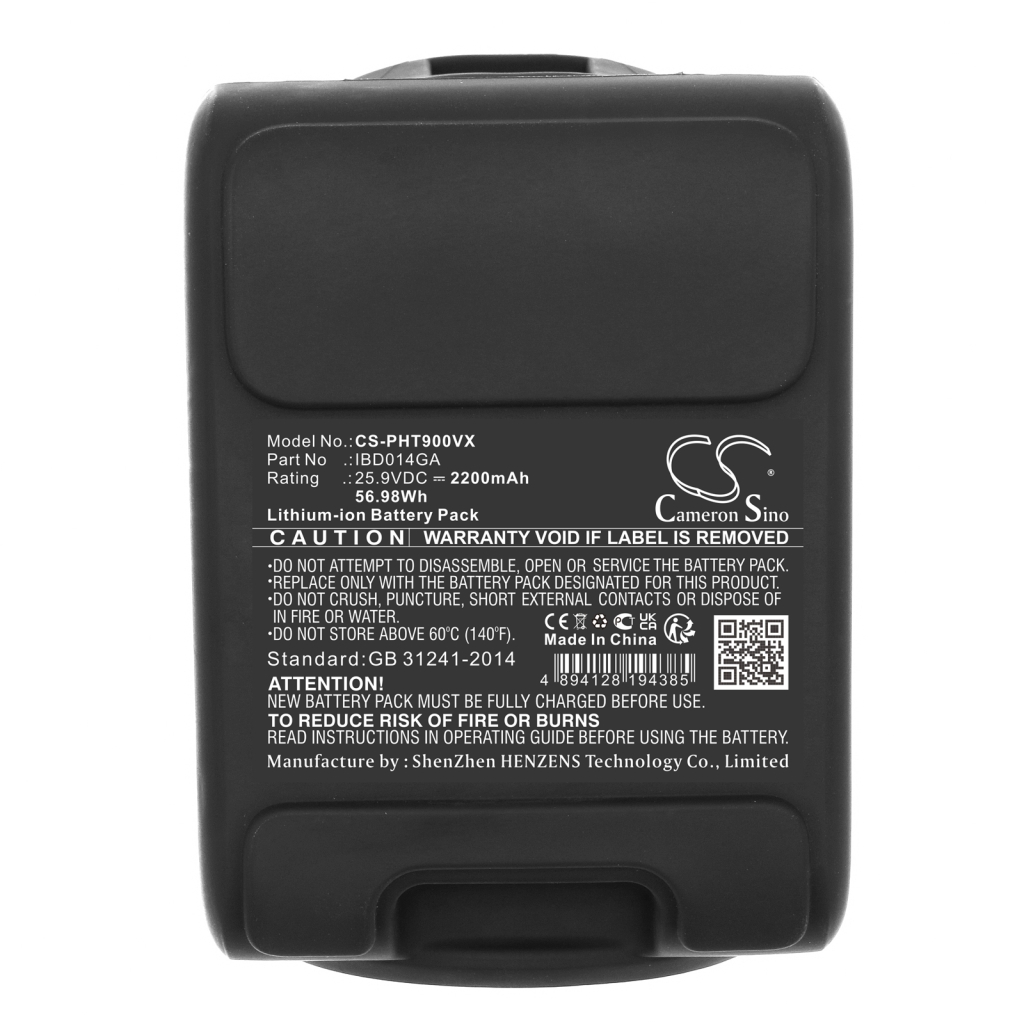 Batterijen Vervangt IBD014GA