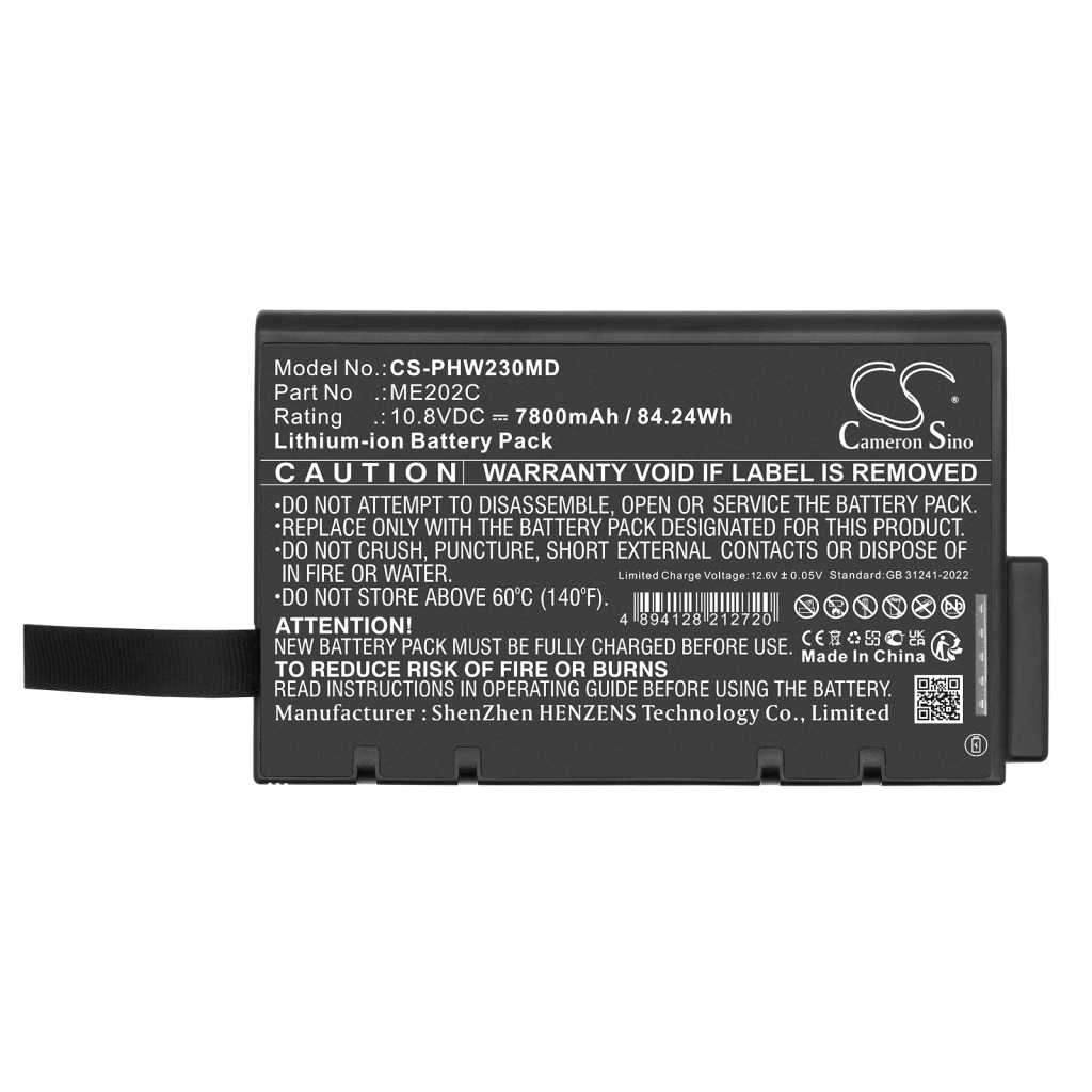 Compatibele batterijvervanging voor Philips ME202C