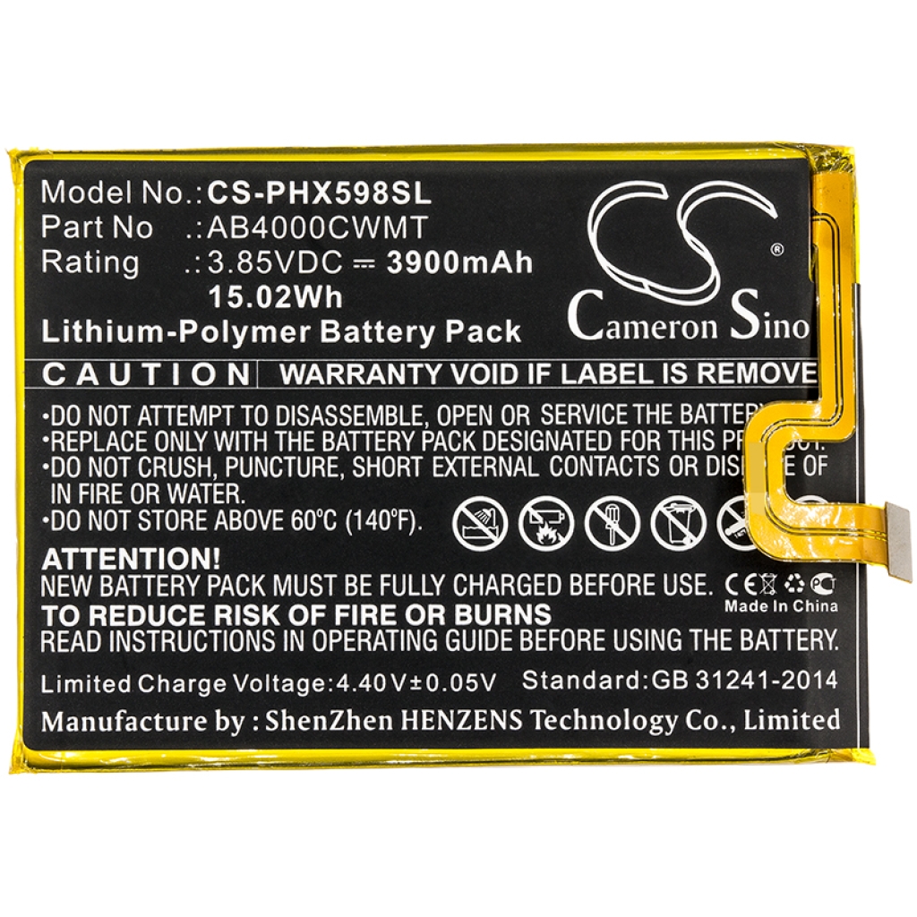 Batterij voor mobiele telefoon Philips CS-PHX598SL