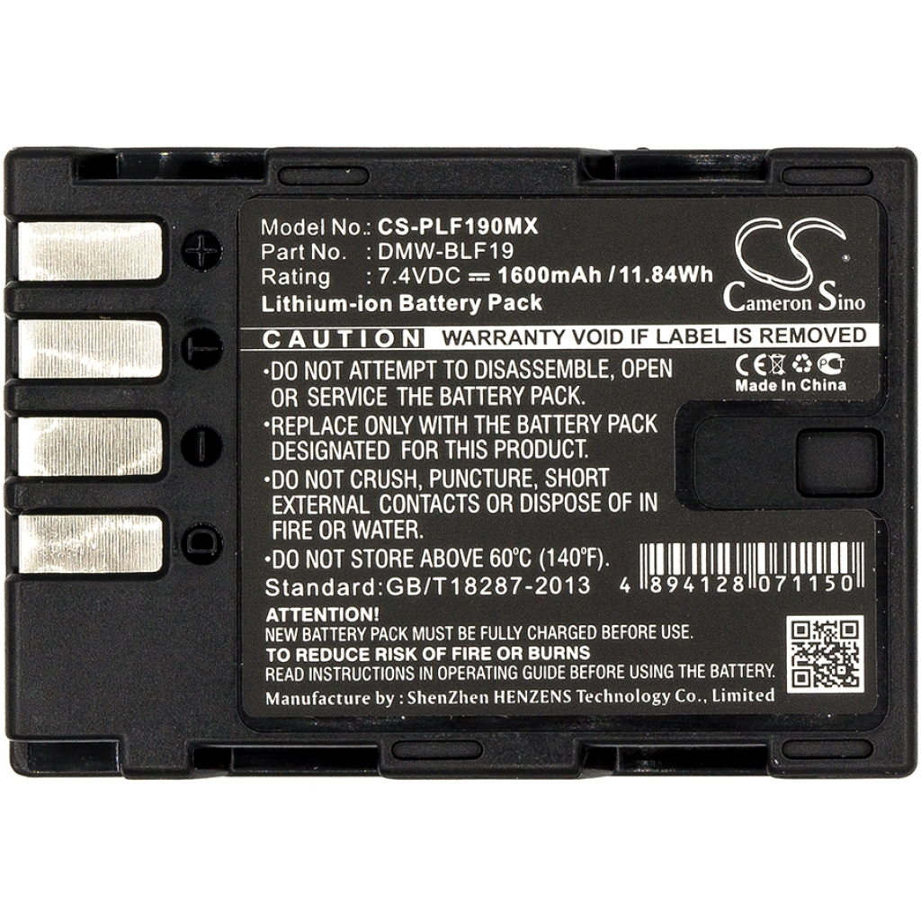 Batterij voor camera Panasonic CS-PLF190MX