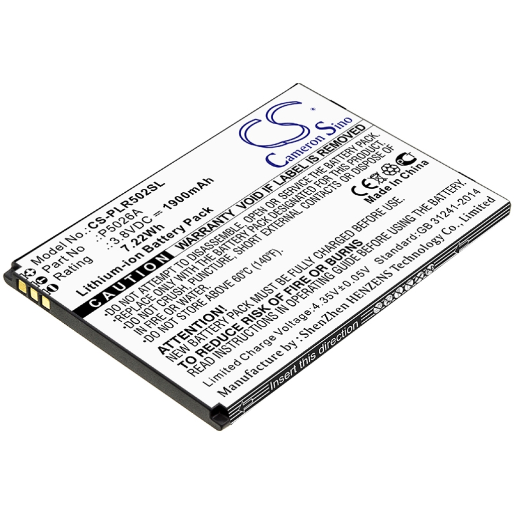 Batterij voor mobiele telefoon Polaroid CS-PLR502SL