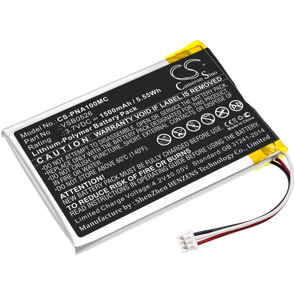 Compatibele batterijvervanging voor Panasonic VSB0526