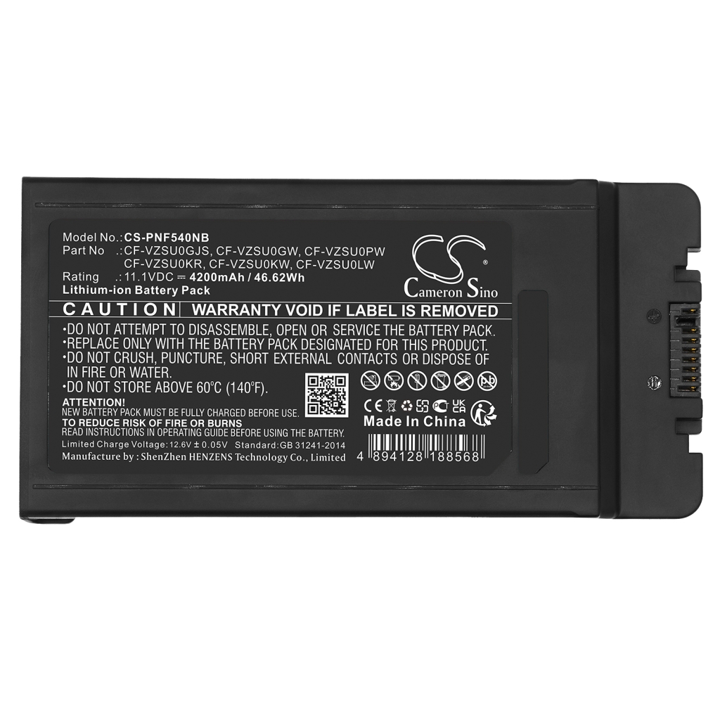 Batterijen Vervangt CF-VZSU0PR